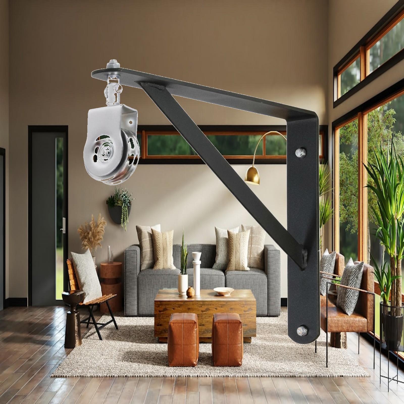 Home Gym Pulley System - Schouderkatroltrainer met handgrepen, armrevalidatie-oefenapparaat voor herstel