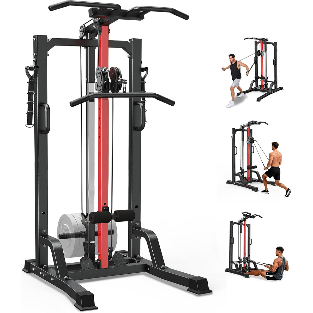 Home Gym Pulley System - Pooboo Home Gym Machine - Hoog/laag
