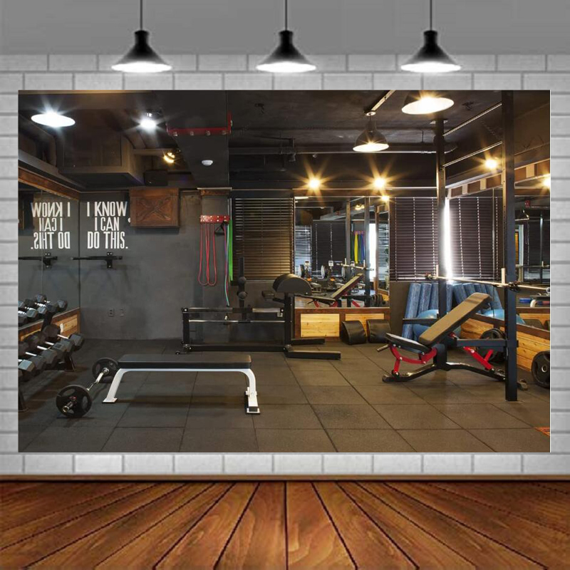 Home Gym Video - Gym Fotografie Achtergrond Fitness Party Decoratie