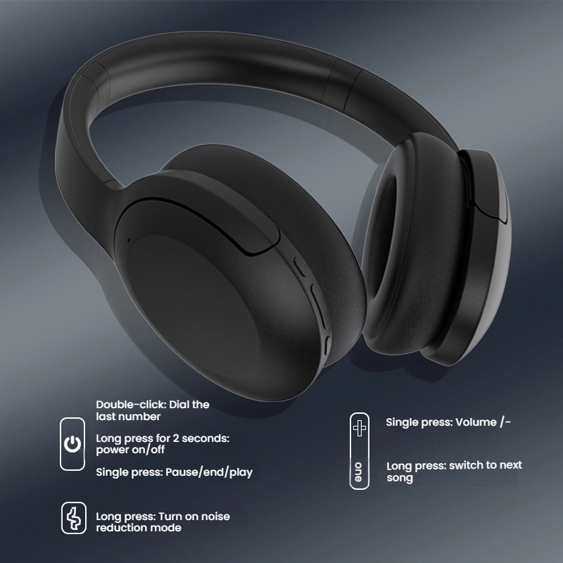 Home Gym Video - Ruisonderdrukkende hoofdtelefoon Draadloze over-ear Bluetooth-hoofdtelefoon Diepe