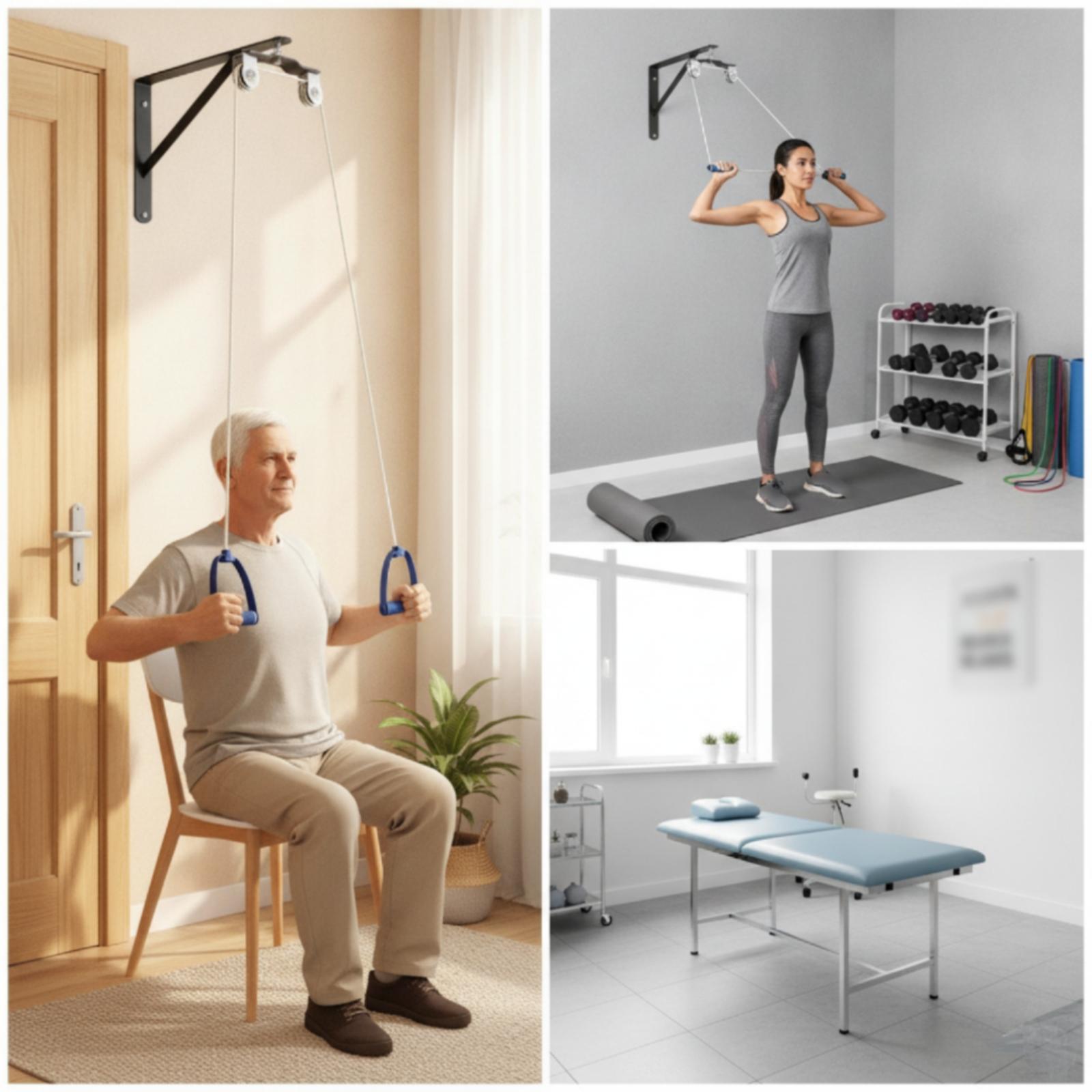 Schouderkatroltrainer met hand - Home Gym Pulley System recensie en prijs
