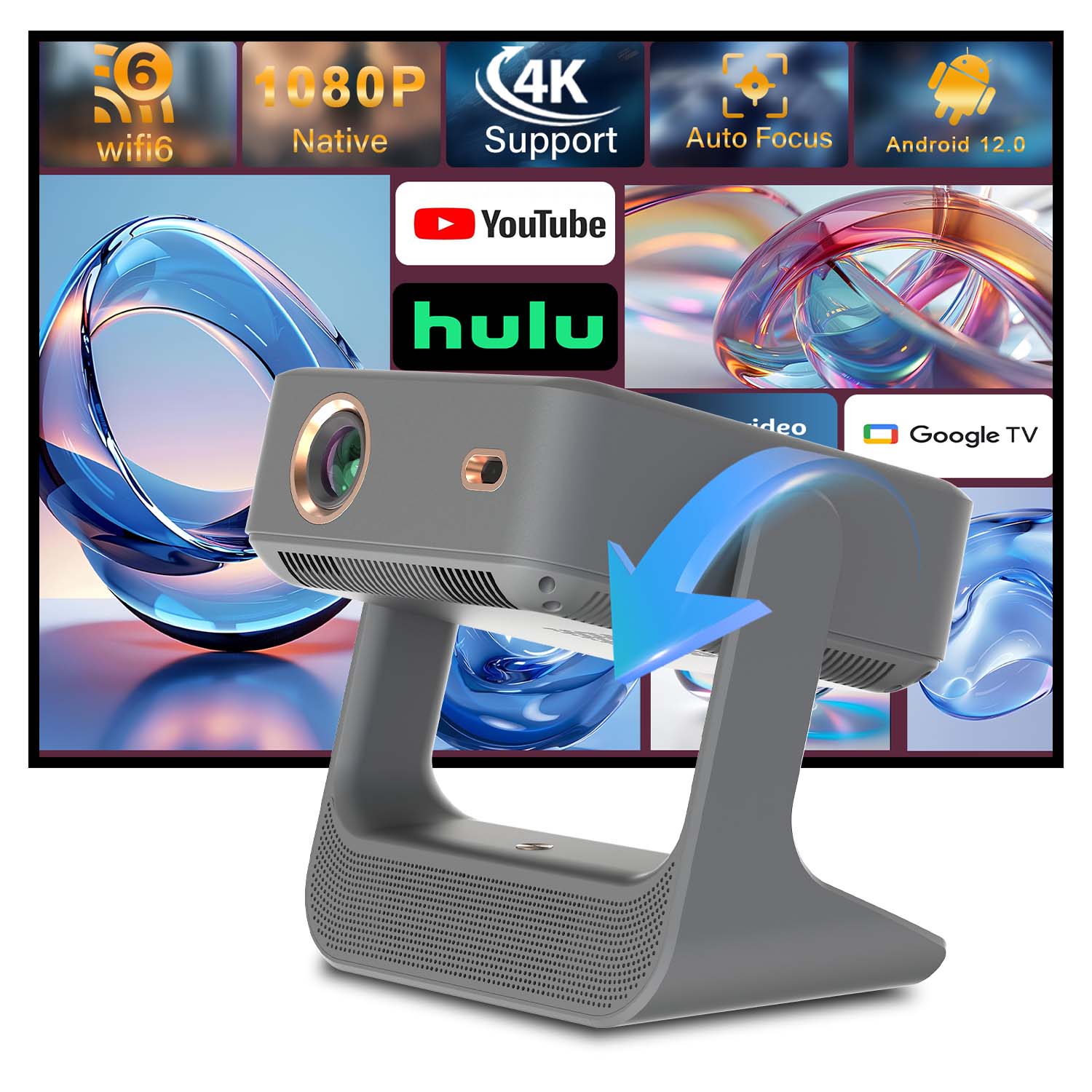 Draagbare sportprojector Auto  - Home Gym Video recensie en prijs