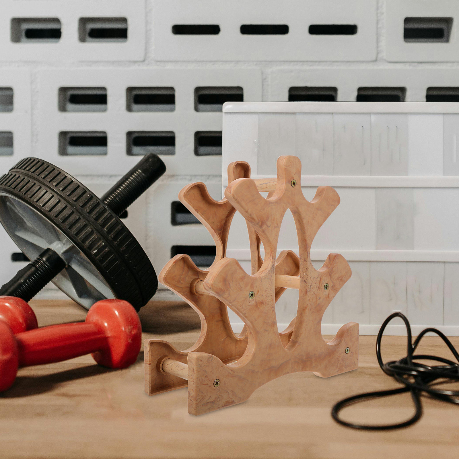 Klein halterrek met natuurlijk - Home Gym For Small Spaces recensie en prijs