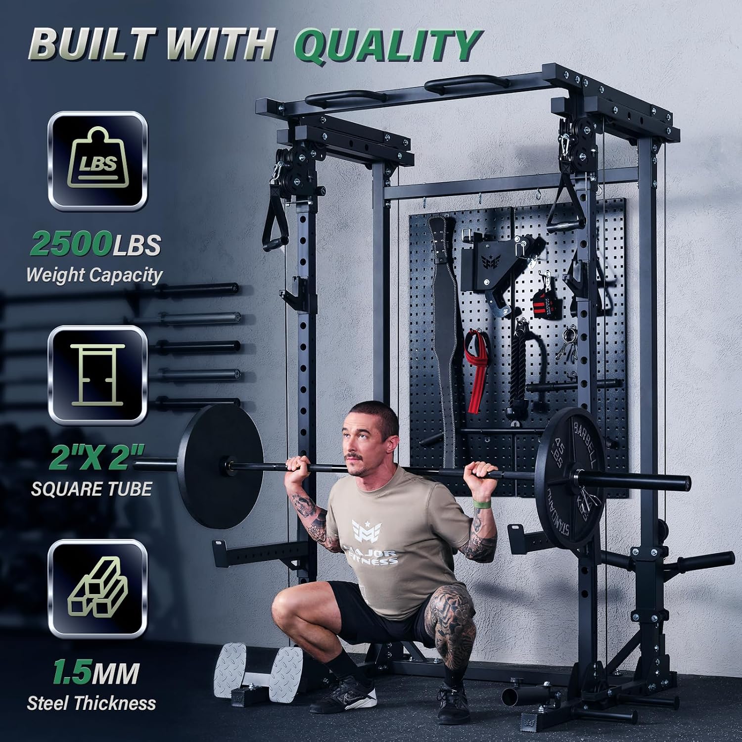 Drone3 Power Rack, 2500 lbs Mu - Home Gym Pulley System recensie en prijs